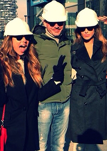 Belen Rodriguez cerca casa