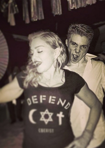 Madonna si diverte con Rocco