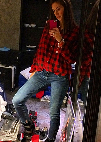 Melissa Satta, una stanza sotto sopra