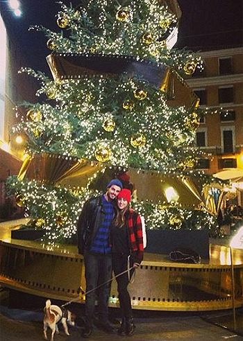 Cecilia Rodriguez, con Monte a Roma