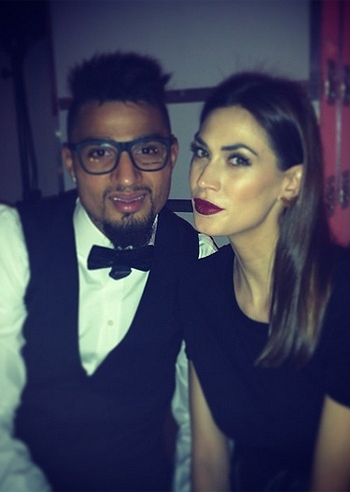 Kevin Prince Boateng con Melissa Satta fa festa Kevin Prince Boateng con Melissa Satta fa festa