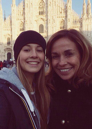 Cristina Parodi con 'la sua ragazza'