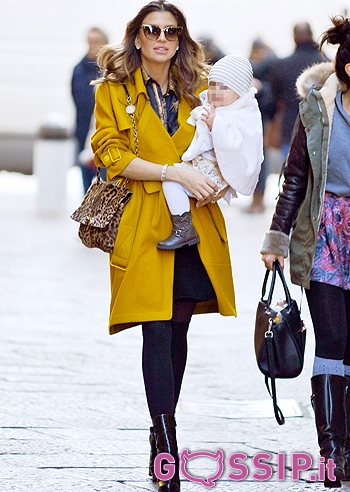 Claudia Galanti, passeggiata milanese con Tal