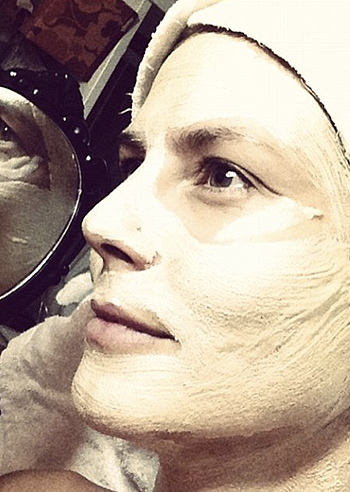 Heidi Klum, maschera contro le rughe