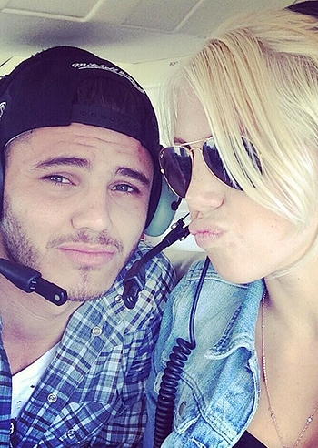 Mauro Icardi con Wanda Nara in Brasile