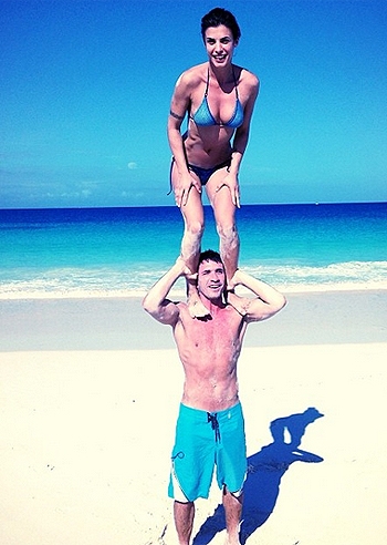 Eli Canalis con Brian alle Bahamas