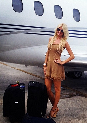 Victoria Silvstedt nella sua isola preferita