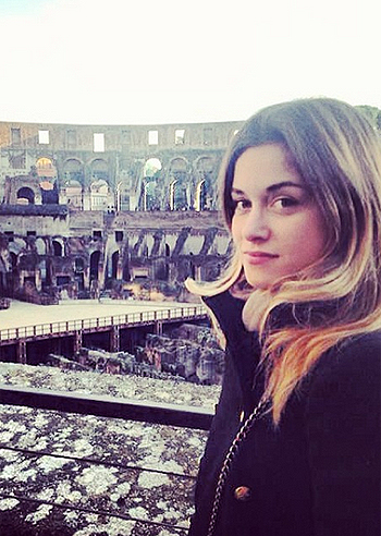 Alice Bellagamba, gita al Colosseo