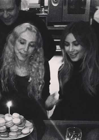 Kim Kardashian festeggia Franca Sozzani: foto