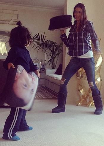 Eli Gregoraci, cuscinate con Nathan