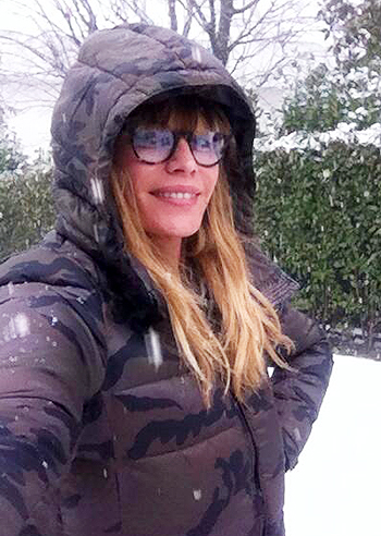 Elenoire Casalegno, al lavoro sotto la neve Elenoire Casalegno, al lavoro sotto la neve