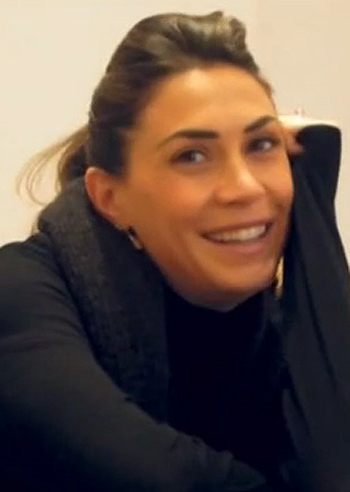 Melissa Satta nella sua casa a Dusseldorf