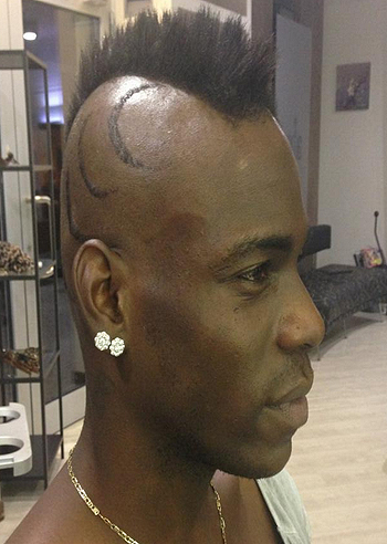 Mario Balotelli, una cresta tutta nuova