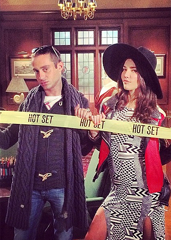 Pietro Tavallini, sul set di 'Beautiful' con Steffy