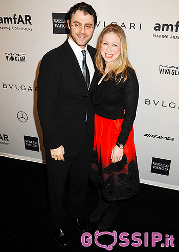 Chelsea Clinton, con Marc è raggiante