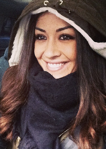 Giorgia Palmas, solare anche con la pioggia