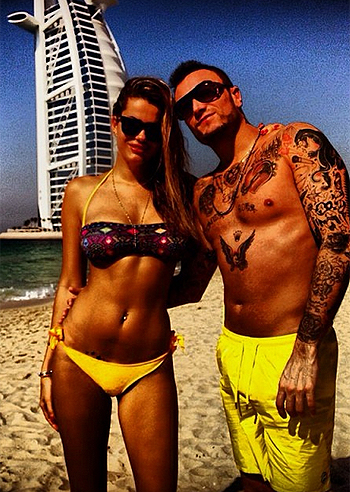 Natalia e Guè, romatica Dubai