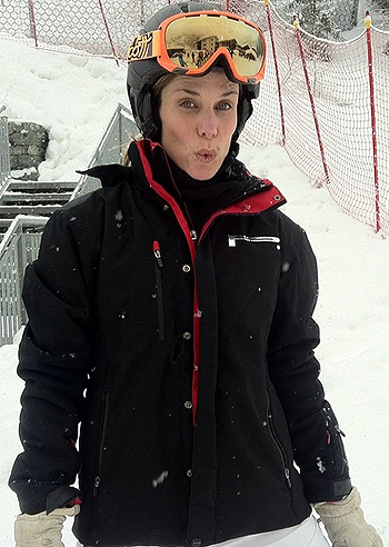 Filippa Lagerback, sulla neve con Stella