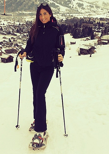 Elisabetta Gregoraci, vacanze in Svizzera