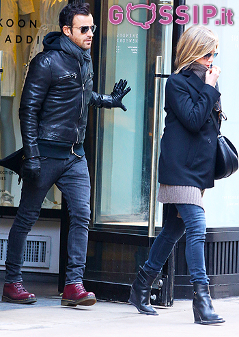 Aniston e Theroux, pranzo a New York