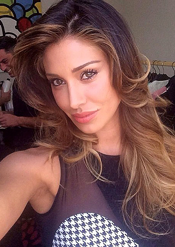 Belen Rodriguez sul set di 'Come mi vorrei'