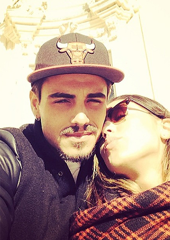 Cecilia Rodriguez con Francesco a Martina Franca