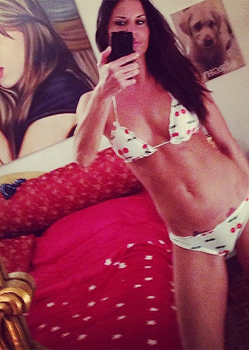 Antonella Mosetti, prova bikini superata