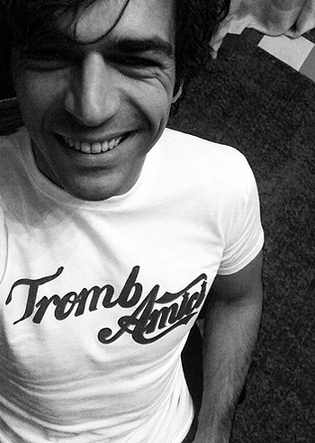 Luca Argentero, t-shirt 'TrombAmici'