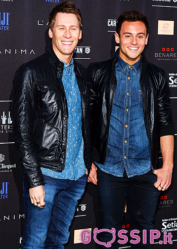 Tom Daley, primo red carpet con il fidanzato