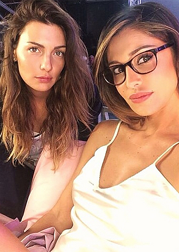 Belen sul set da Piero Chiambretti