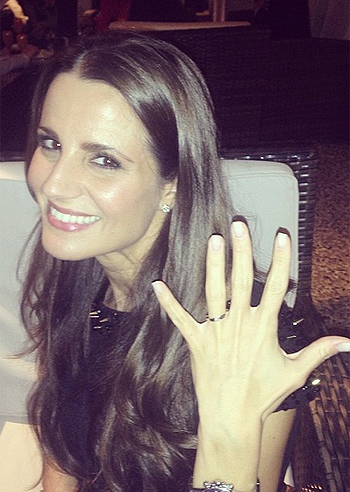 Cristina De Pin, prima volta mondana da sposata