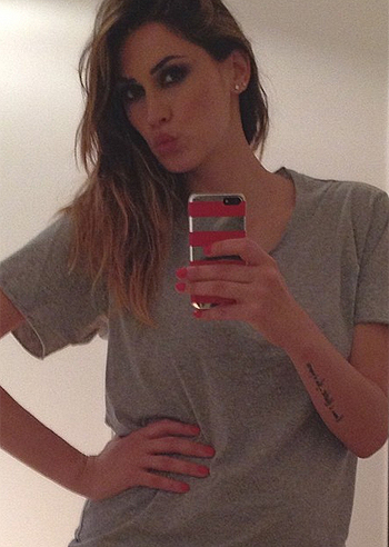 Melissa Satta, a casa dopo il lavoro