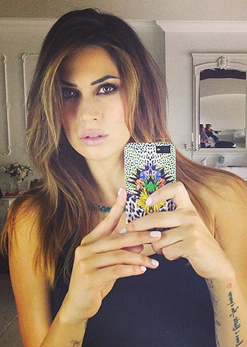 Melissa Satta, set day