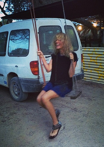 Alessia Marcuzzi, vacanze a Formentera