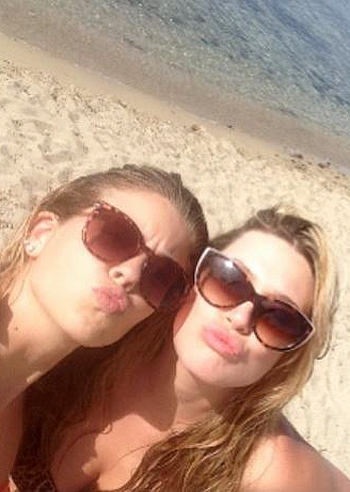 Costy Caracciolo, relax con Primo, Benedetta e Matteo