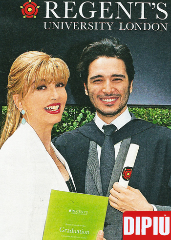 Milly Carlucci, il figlio laureato a Londra