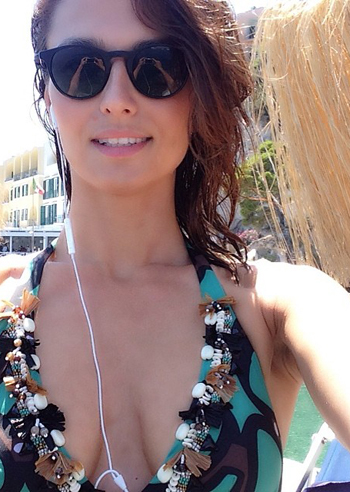 Anna Safroncik, a Positano con Paolo Barletta