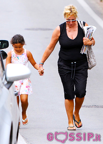 Antonella Clerici, vacanze con Maelle