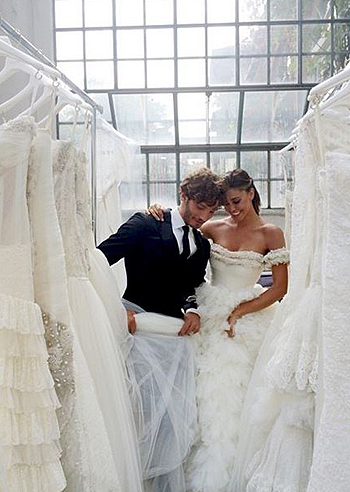 Belen e Stefano, sposi per set