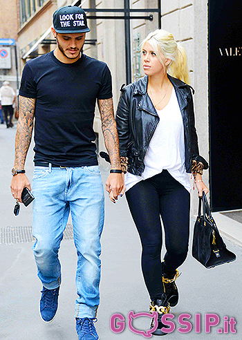 Mauro Icardi, shopping con Wanda e il suo pancione