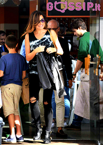 Alena Seredova, pranzo milanese Alena Seredova, pranzo milanese