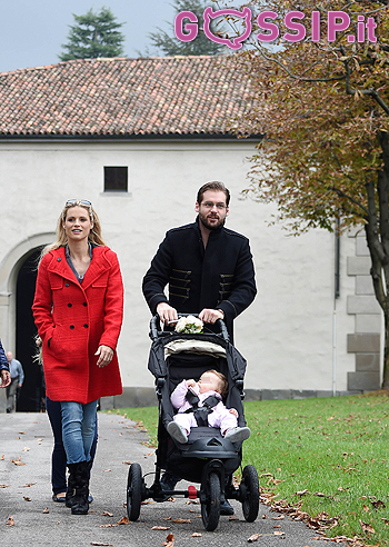 Michelle Hunziker, prima passeggiata da sposina