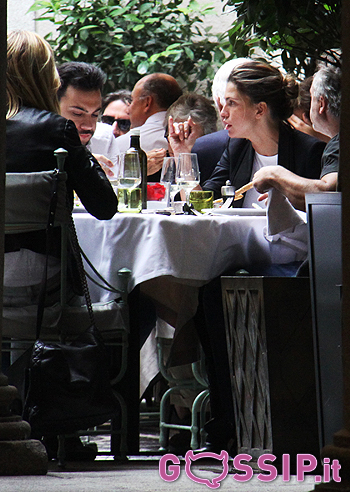 Claudia Galanti, pranzo milanese con Buti