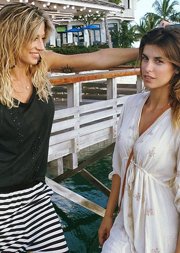 Elisabetta Canalis e Maddalena Corvaglia, 'bye' Bahamas