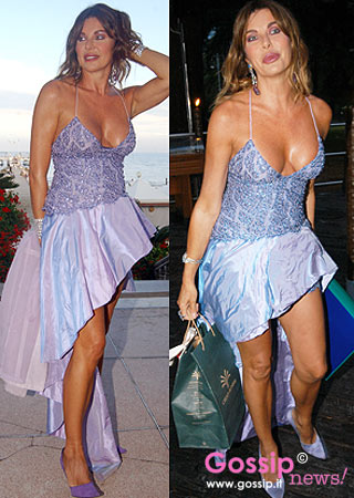 Altro party, stessa mise: Parietti a risparmio