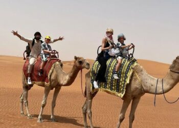 Chiatti e Bocci in vacanza negli Emirati con i figli