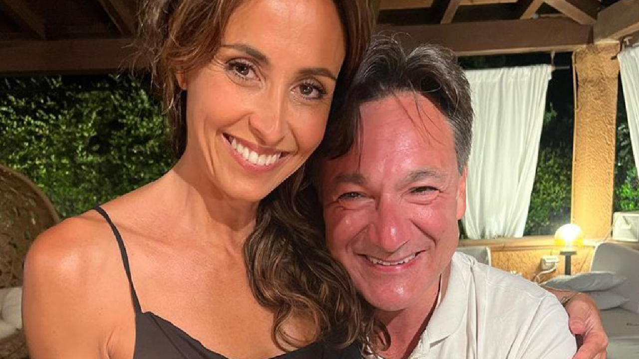 Benedetta Parodi e Fabio Caressa celebrano