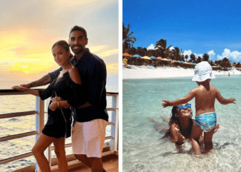 Giorgia Palmas in crociera alle Bahamas