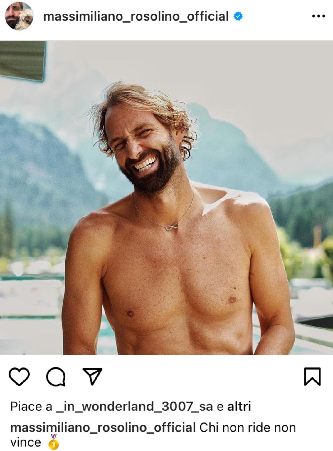 Massimiliano Rosolino ride sotto la Marmolada ed è bufera la replica