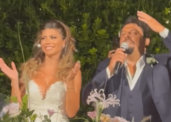 Le nozze di Enrico Brignano e Flora Canto: guarda